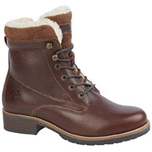 Woodland L032DB Leather Lace-Up Country Boots