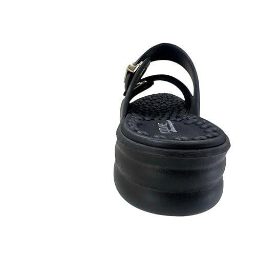 Miss Shoes Twin Adjustable Buckle Open Sandals