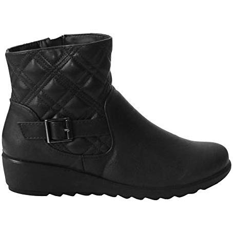 Cushion Walk Chelsea Womens Ladies Lightweight Zip Up Girls Casual Comfort Ankle Boots UK Sizes 4-8