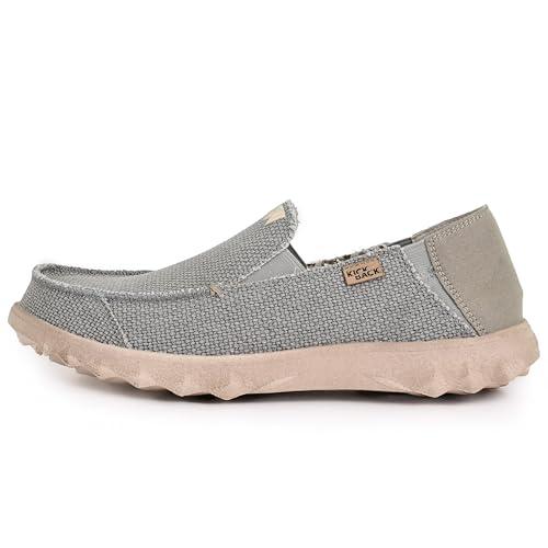 Kickback Couch Classic Men's Slip-On or Slide in Canvas Loafers Shoes