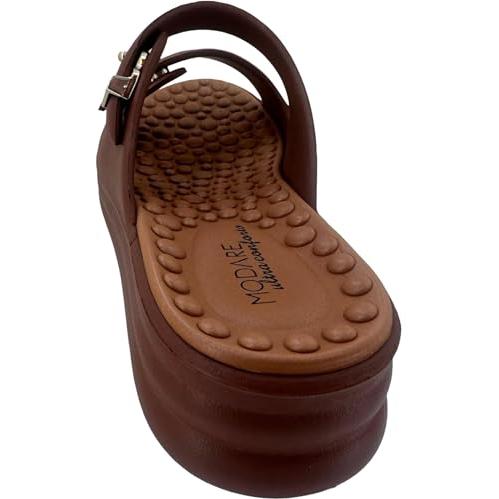 Miss Shoes Twin Adjustable Buckle Open Sandals