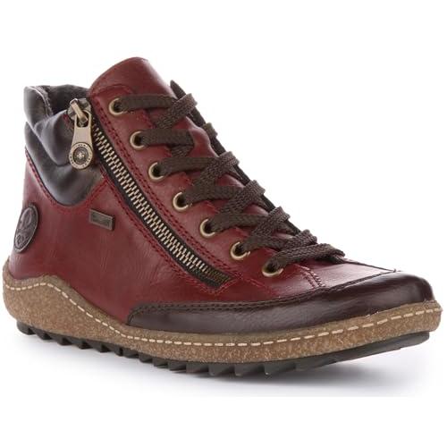 Rieker L7500-35 Eagle Water Resistant Lace-Up Ankle Boots