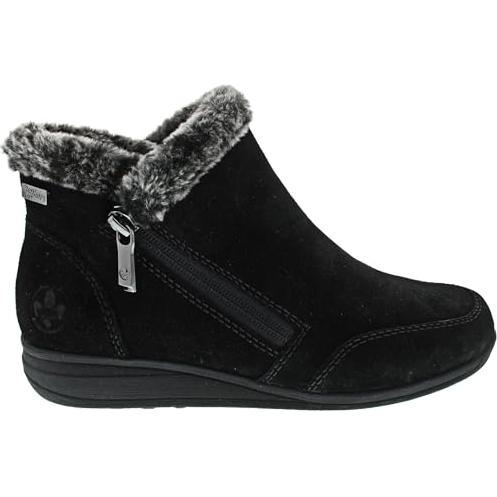 Rieker Women's Black Lace Up Ankle Boots 47256-00