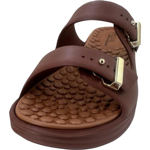 Miss Shoes Twin Adjustable Buckle Open Sandals