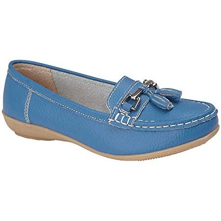 Jo & Joe Ladies Leather Moccasins Loafer Plimsole Pumps Womens Tassel Flat Shoes Nautical Flats