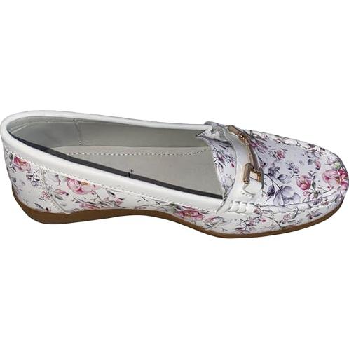 Miss Shoes Saddle Grip Trim Casual Flats