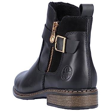 Rieker Antistress Womens Black Leather Ankle Boot Z4959 Boots