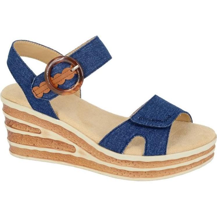 Miss Shoes Touch Fastening Halter Back Sandals