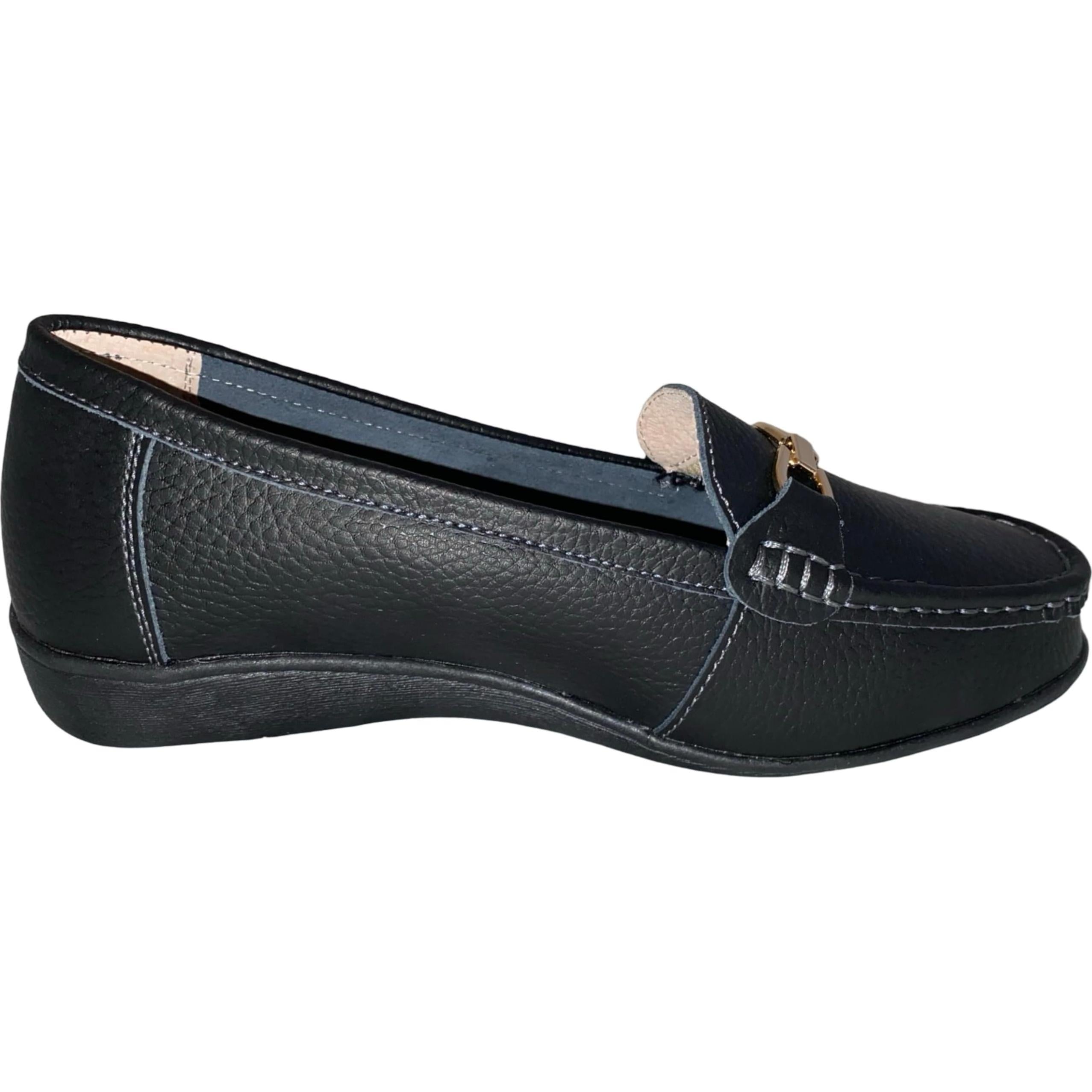 Miss Shoes Saddle Loafer Flats