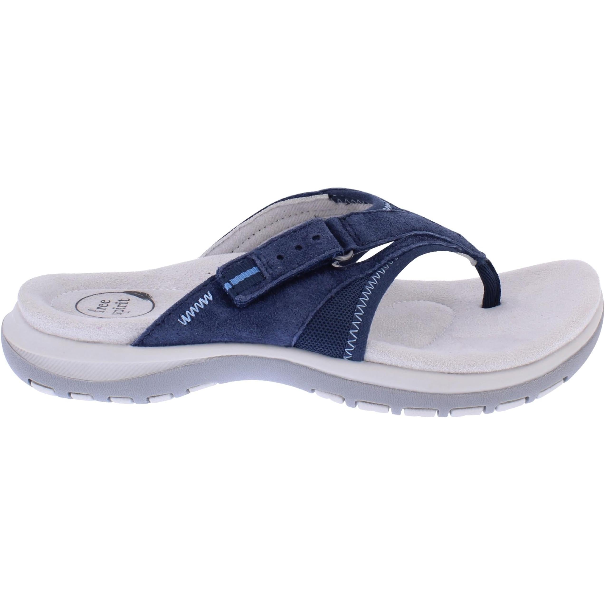 Free Spirit Womens Frisco Double Riptape Strap Sandals Juliet 30526