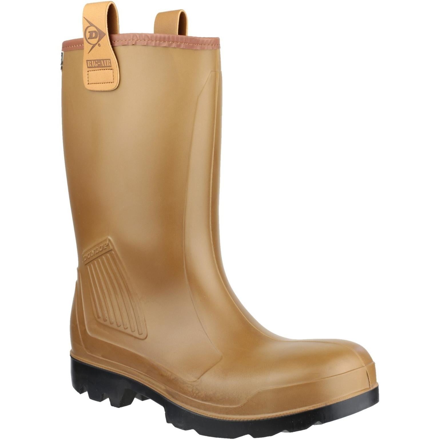 Dunlop Rig Air fur lined full safety wellington Boots