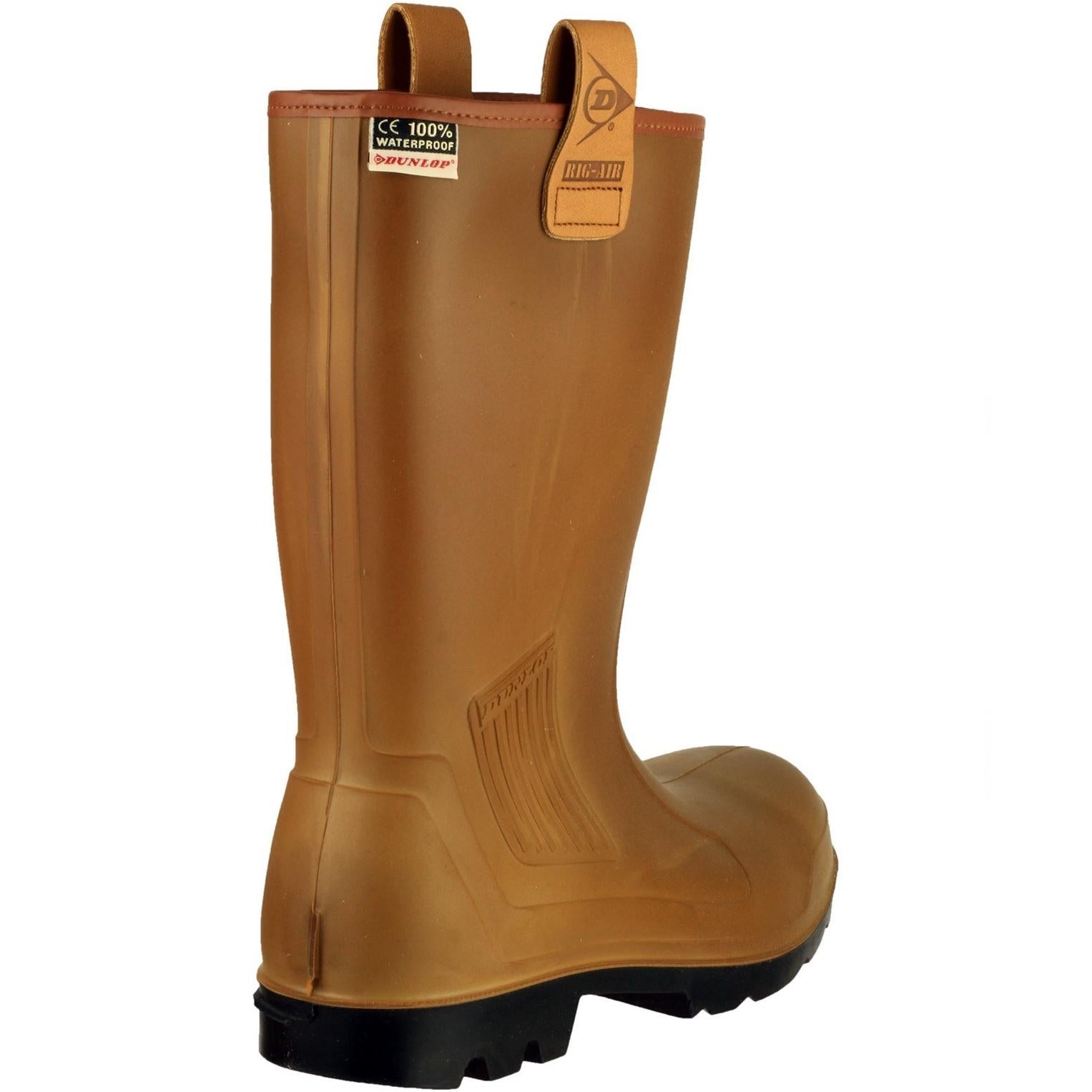 Dunlop Rig Air fur lined full safety wellington Boots