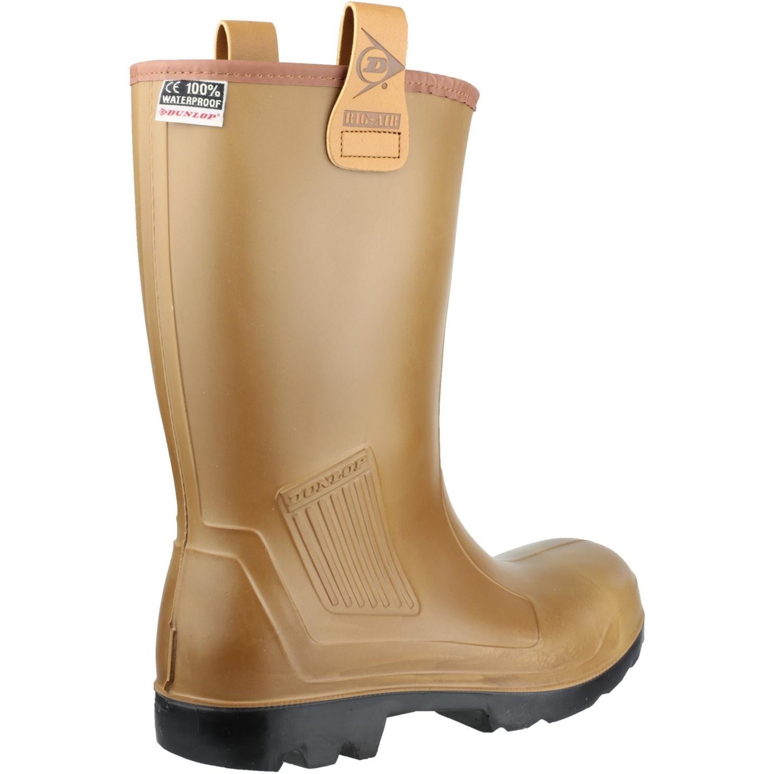 Dunlop Rig Air fur lined full safety wellington Boots