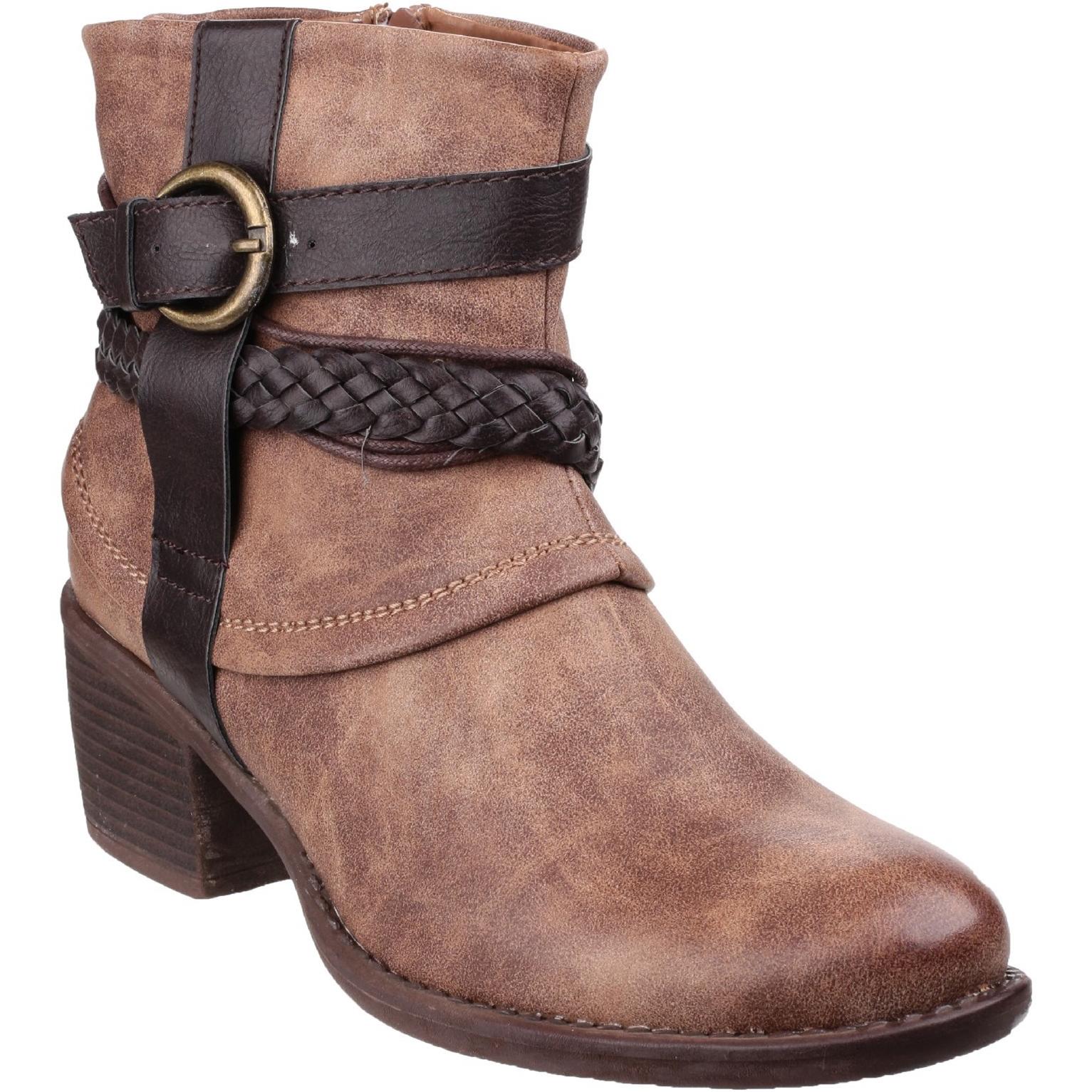 Divaz Vado Zip Up Ankle Boot