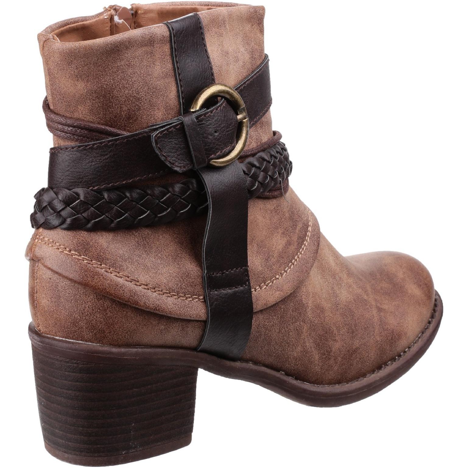 Divaz Vado Zip Up Ankle Boot