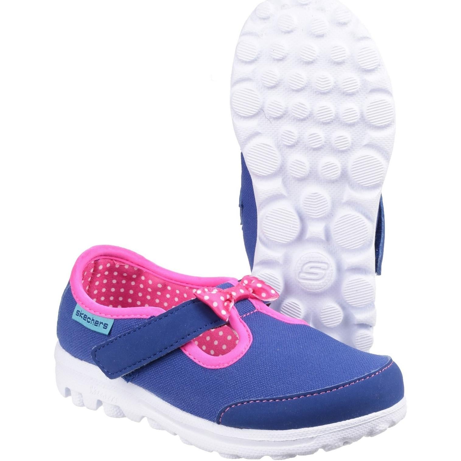 Skechers Go Walk - Bitty Bow Trainers