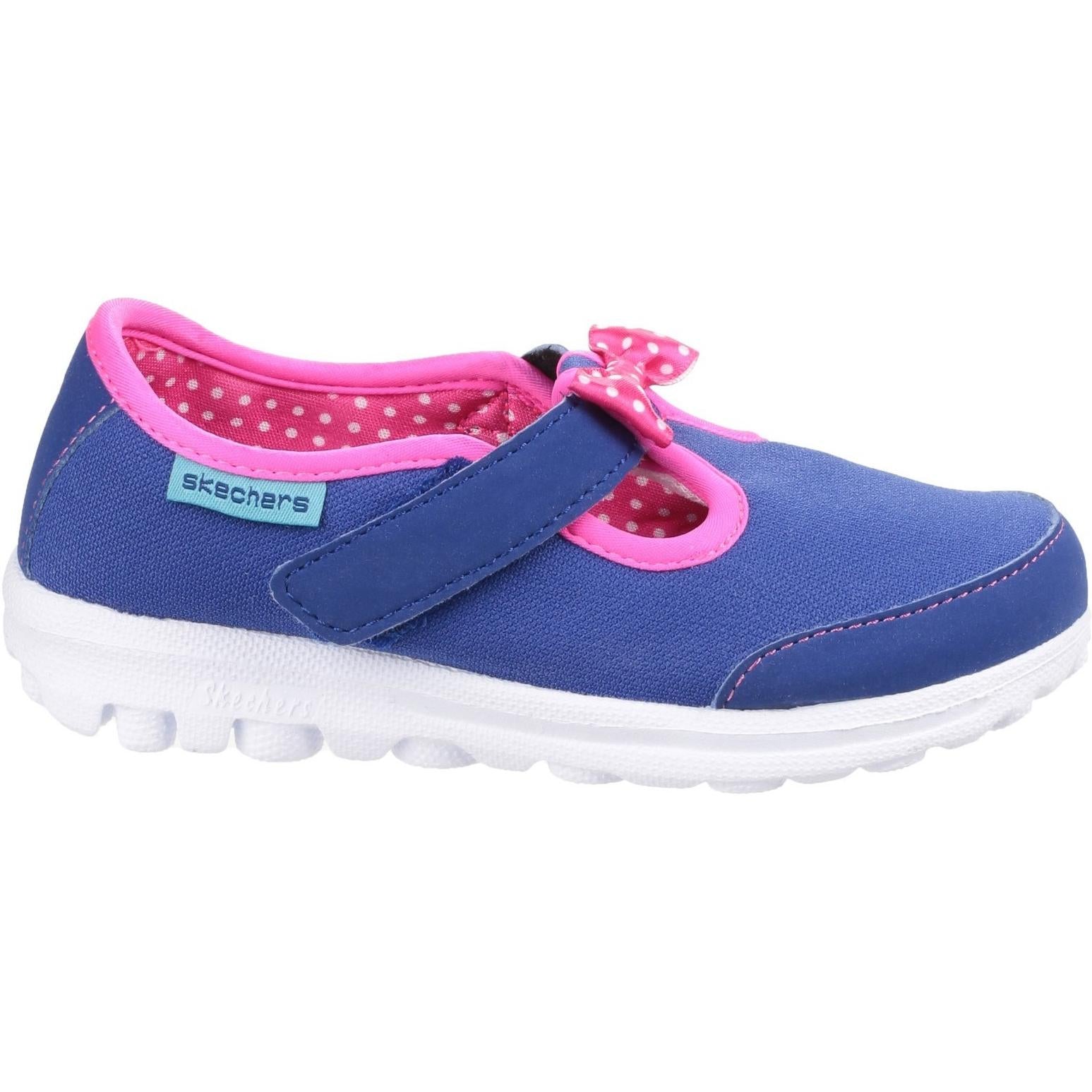 Skechers Go Walk - Bitty Bow Trainers