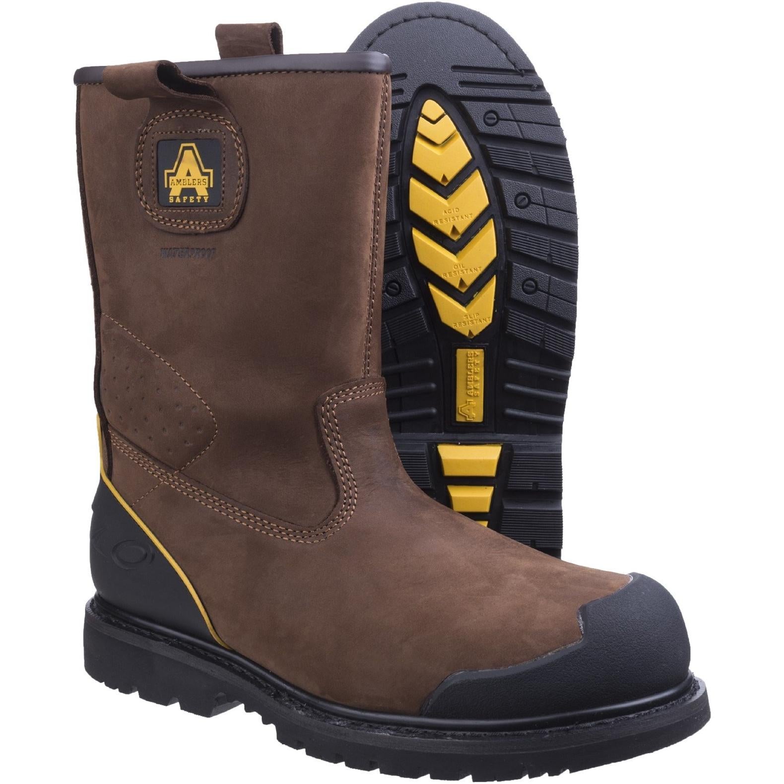 Amblers Safety FS223 Goodyear Welted Waterproof Pull on Industrial Safety Boot