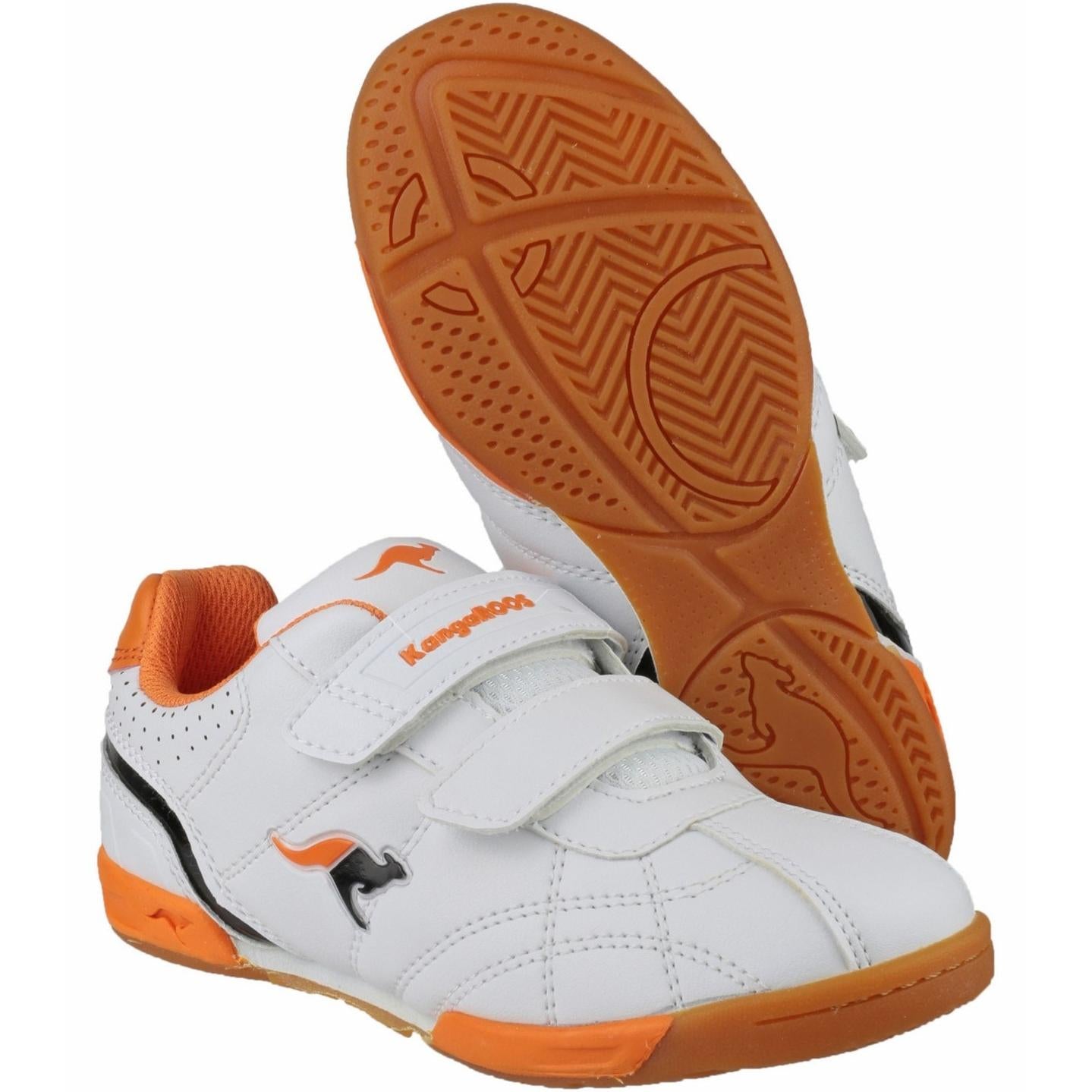 Kangaroos KR11035 Hector-Combo Childrens Sports Shoe White/Orange/Black