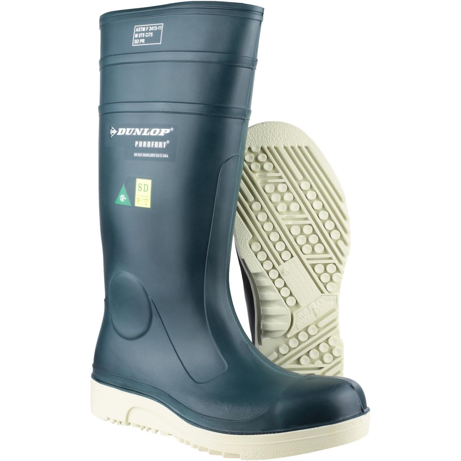 Dunlop Purofort Comfort Grip Full Safety Wellington Boots