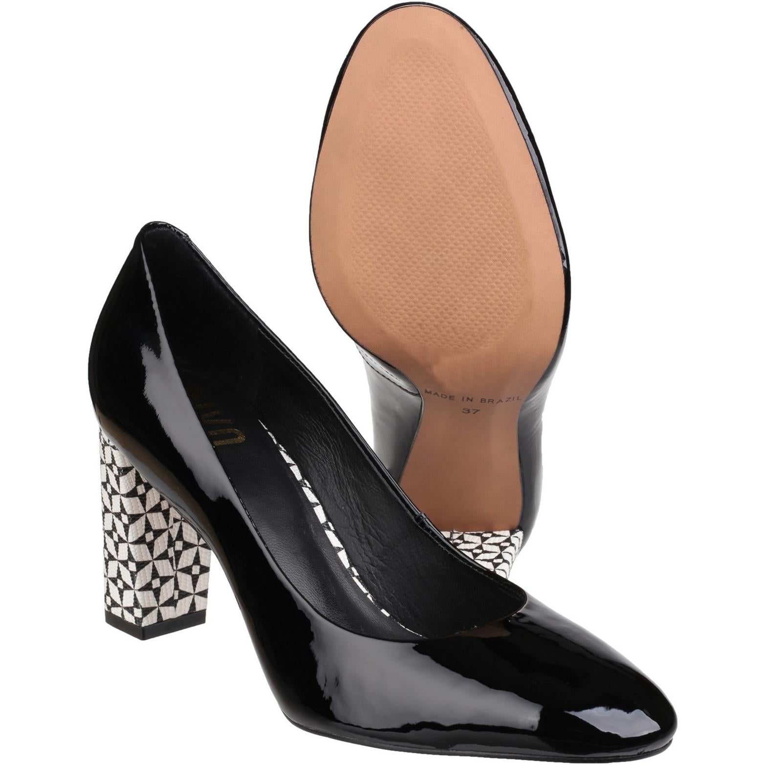 Riva Bosa Patent Slip on Court Shoe