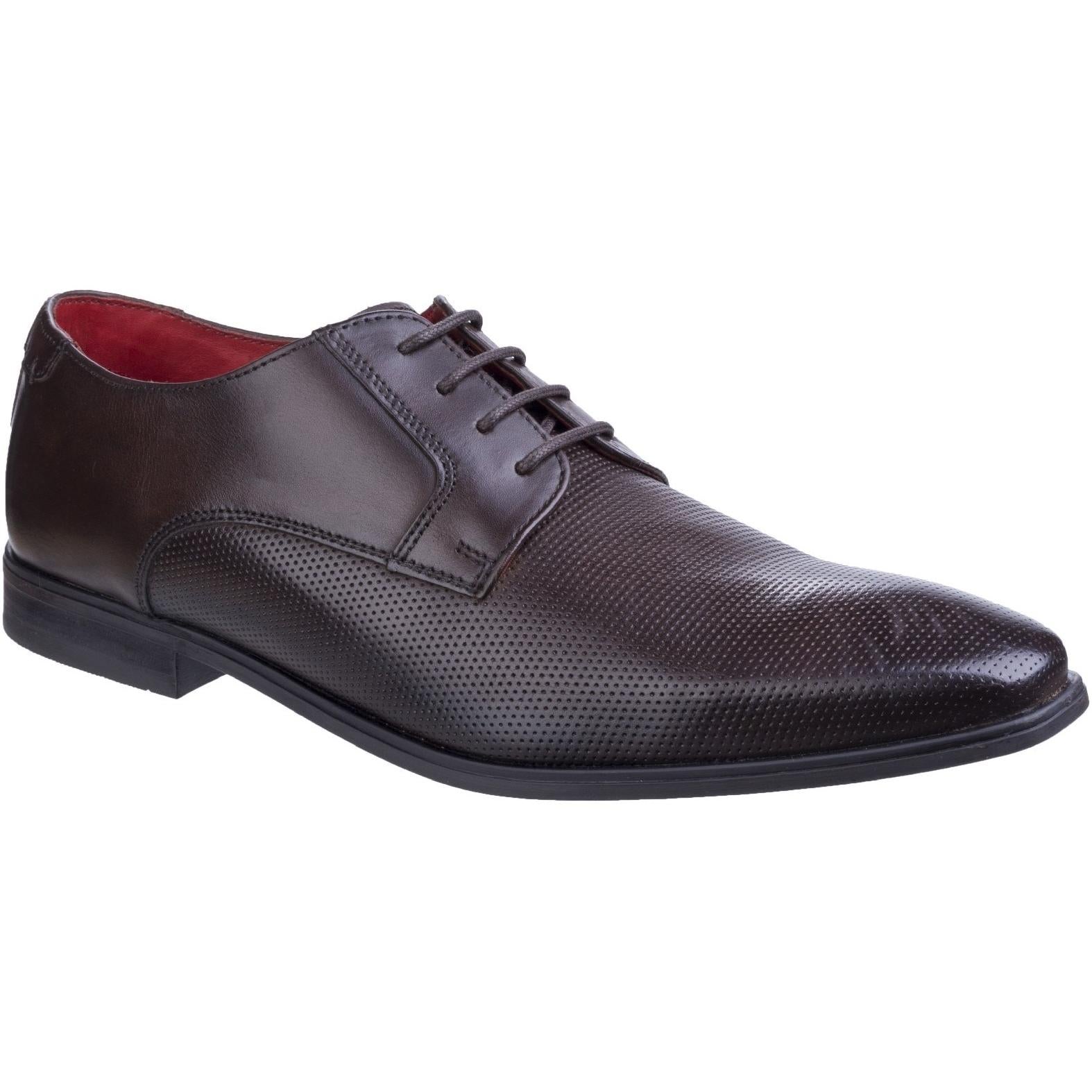 Base London Charles Waxy Lace Up Derby Shoe