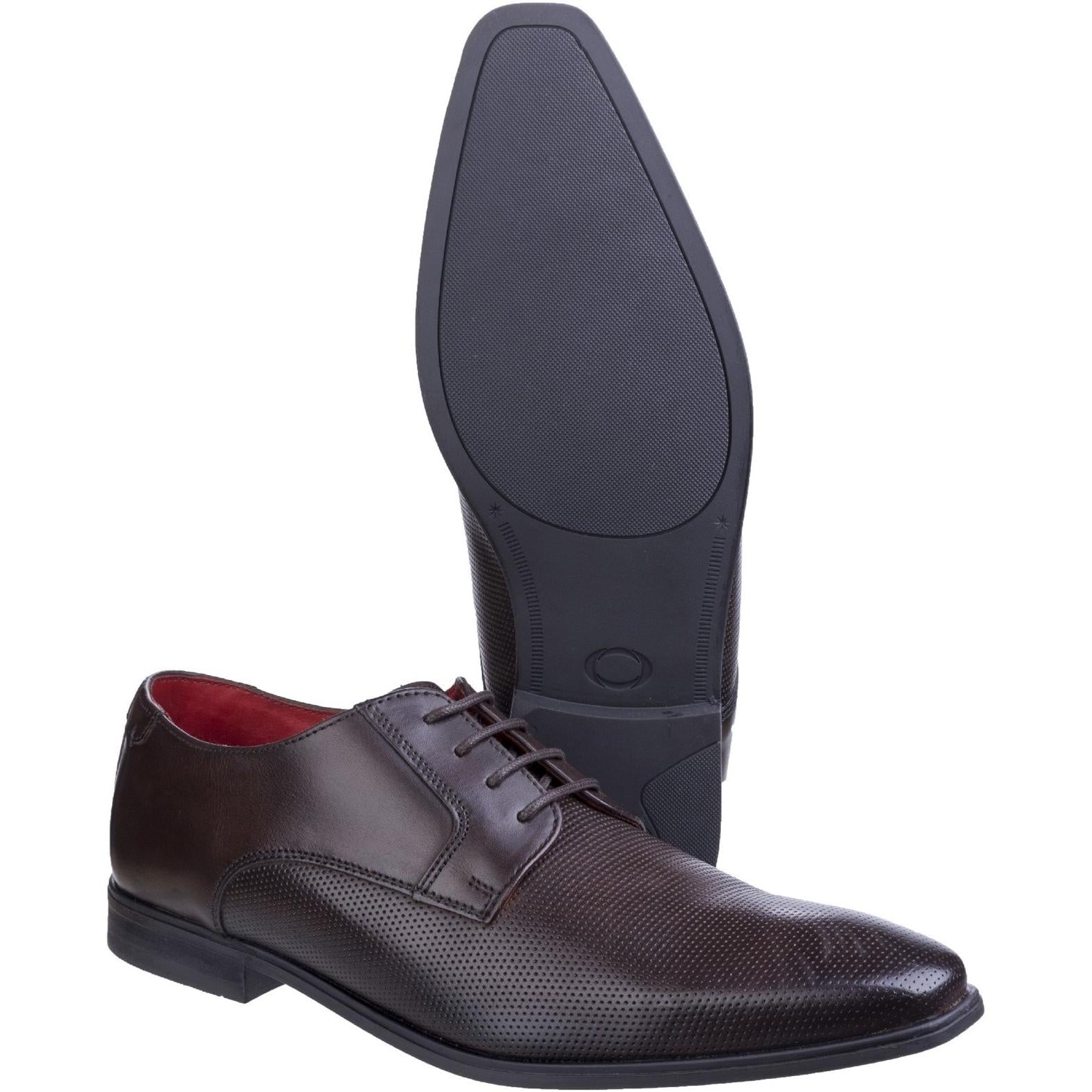 Base London Charles Waxy Lace Up Derby Shoe