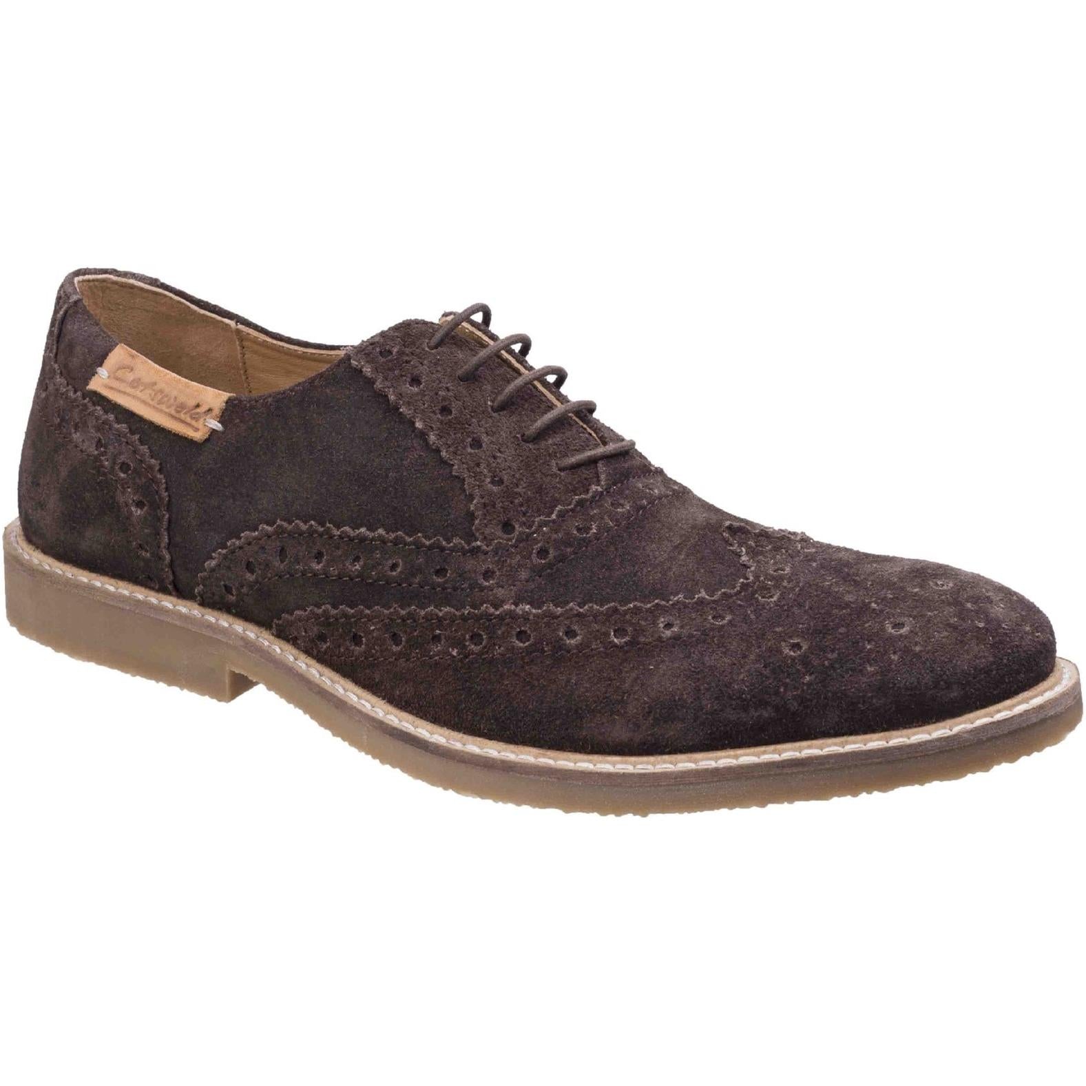 Cotswold Chatsworth Suede Wingtip Shoes