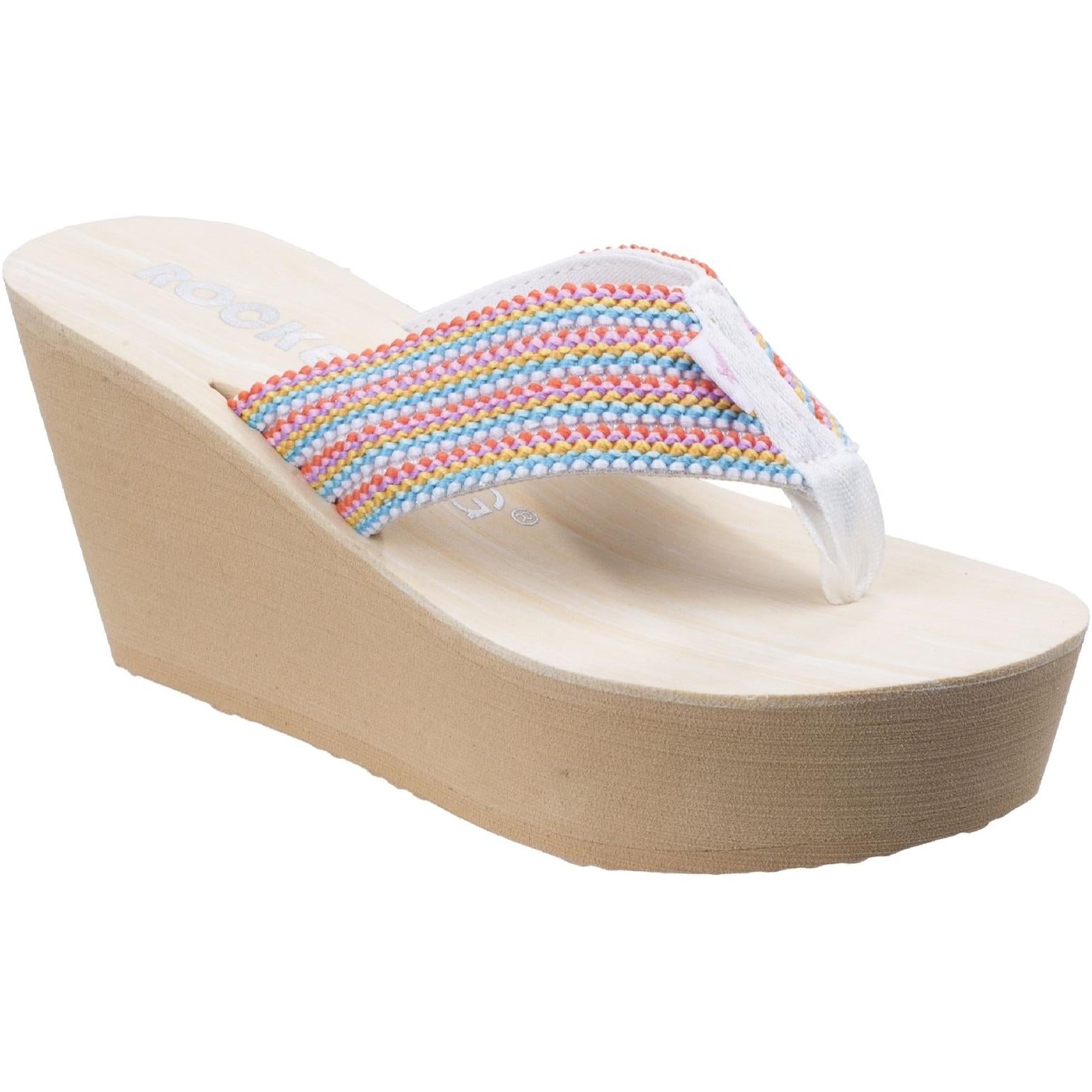 Rocket Dog Diver Groovy Stripe Wedge Sandal