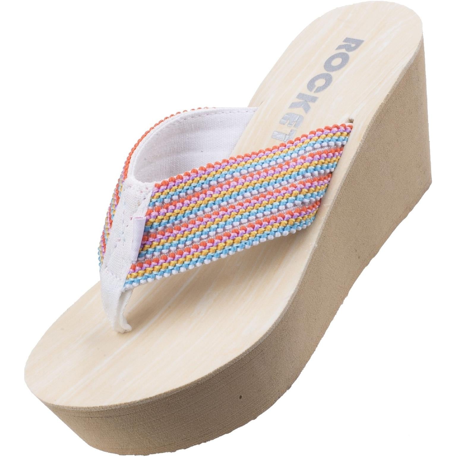 Rocket Dog Diver Groovy Stripe Wedge Sandal