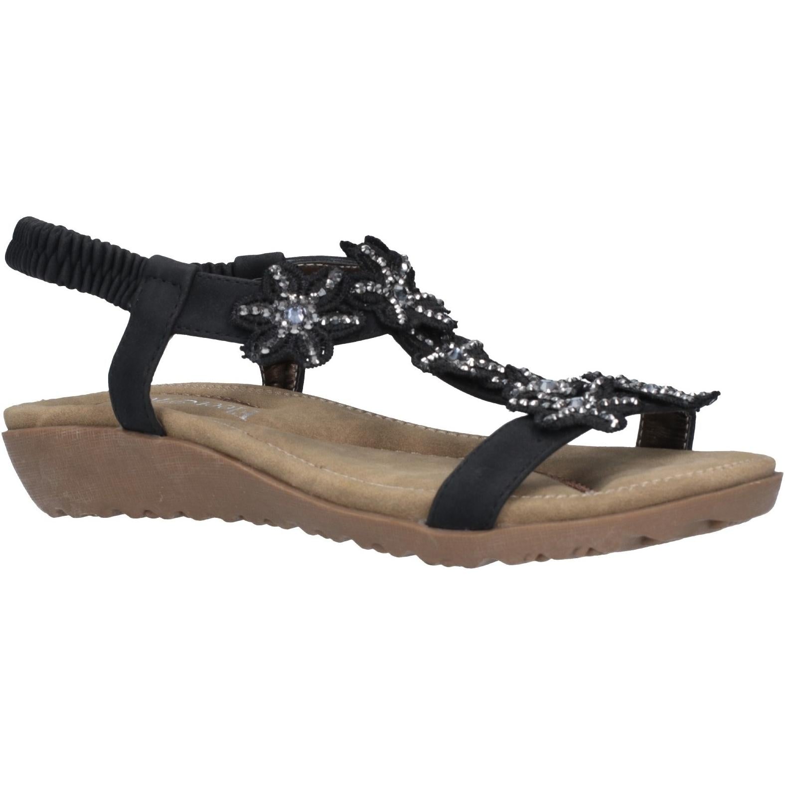 Fleet & Foster Magnolia Elastic T-Bar Sandal