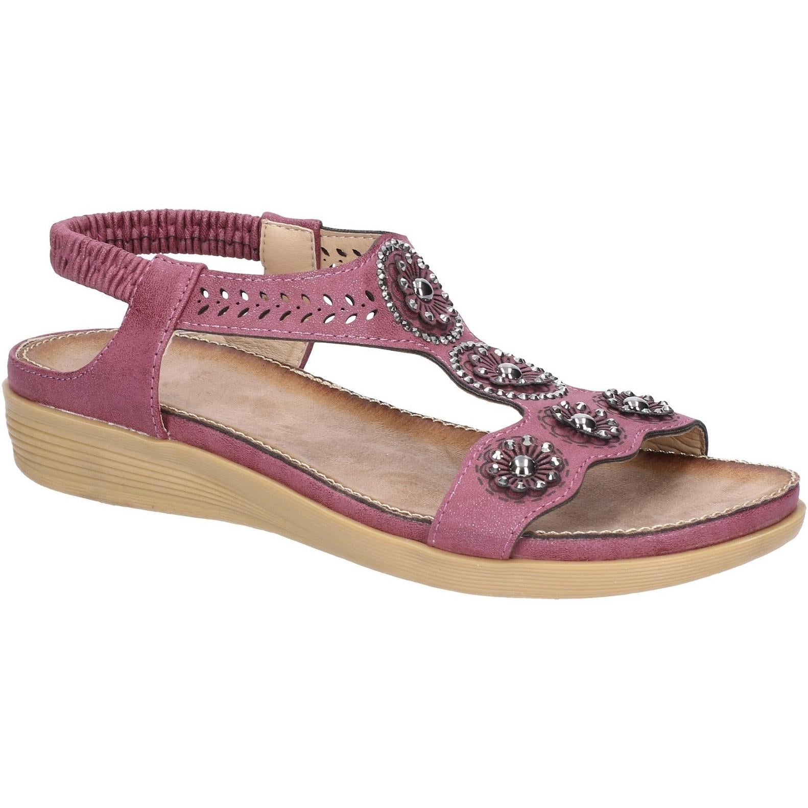 Fleet & Foster Caper Elastic T-Bar Sandal