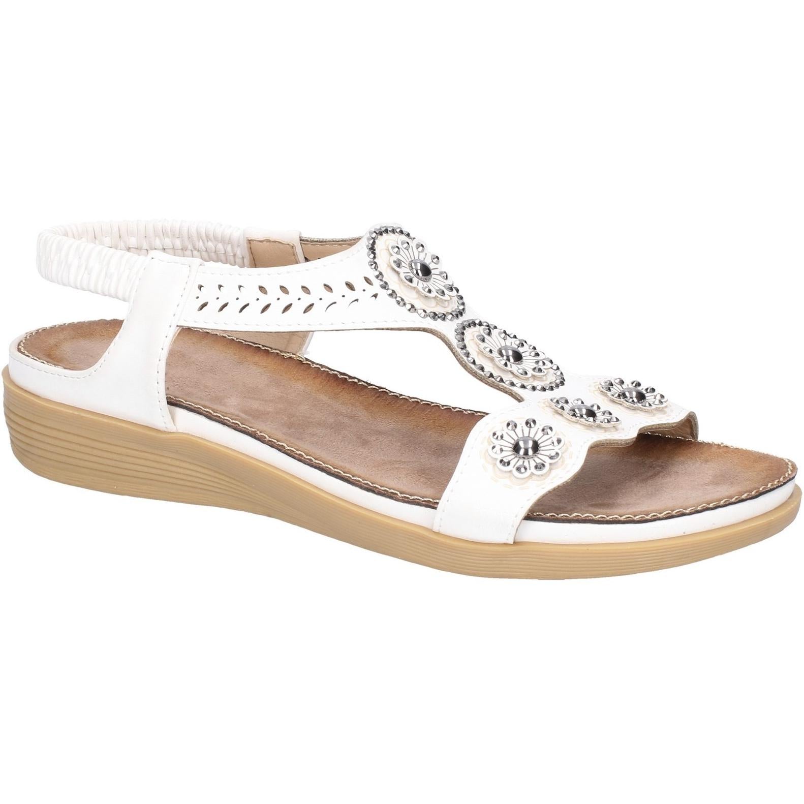 Fleet & Foster Caper Elastic T-Bar Sandal