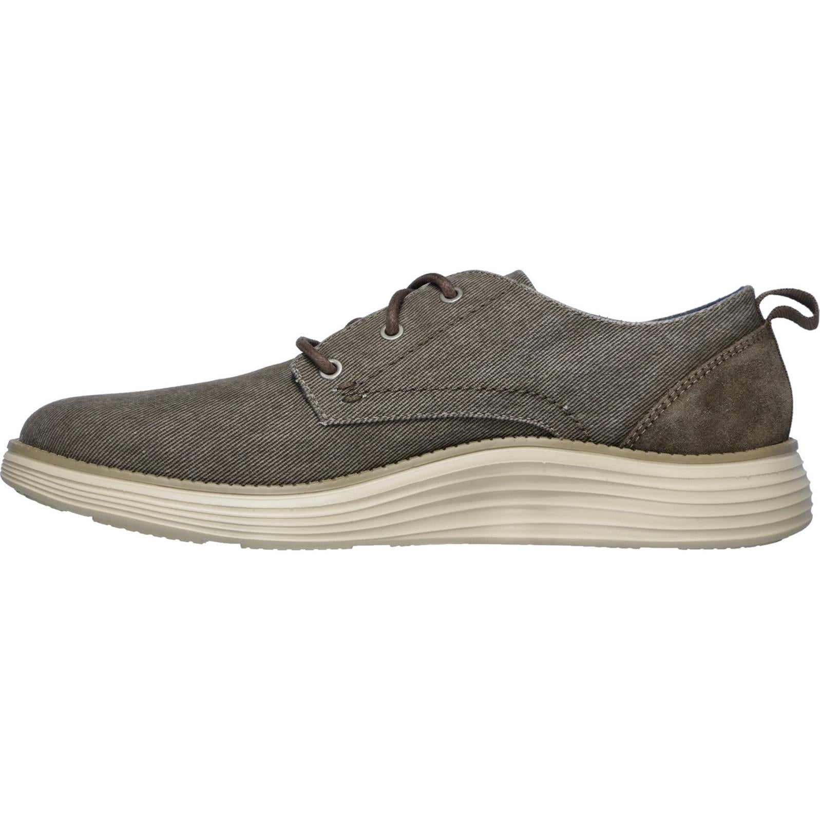 Skechers Status 2.0 - Pexton Low Profile Canvas Lace Up Shoe