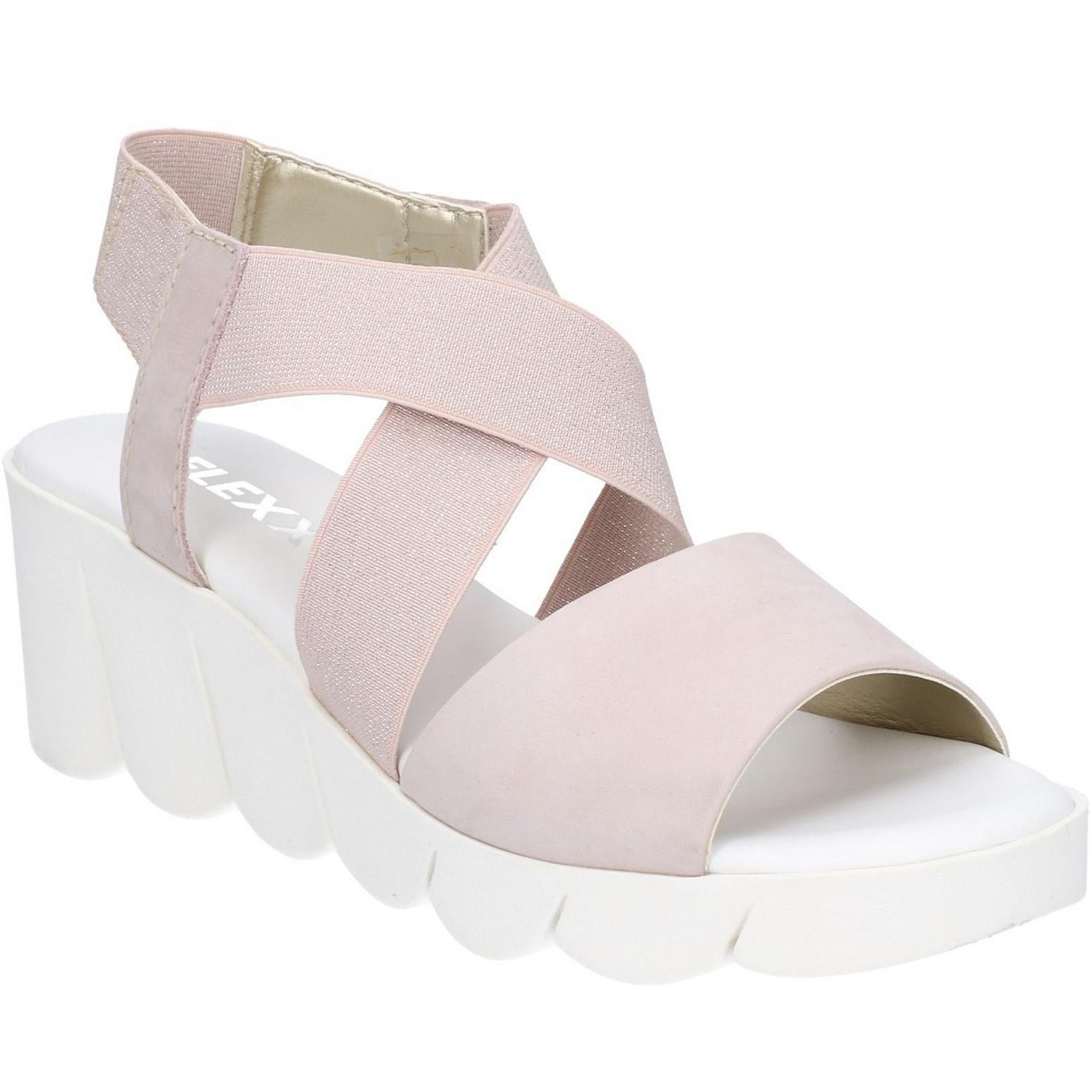 The Flexx Slincross Cross Over Elasticated Slip On Wedge Sandal