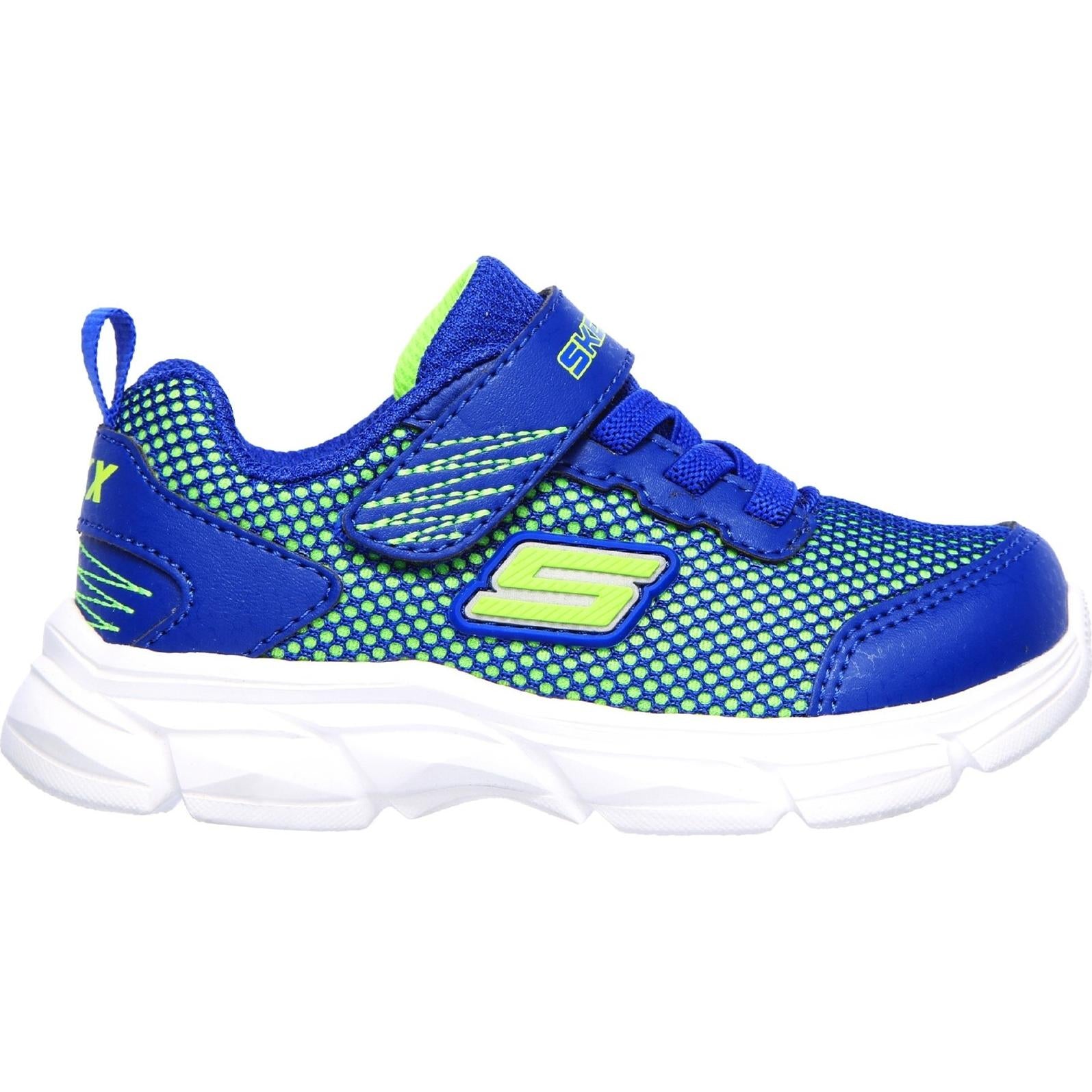 Skechers Advance-Intergrid Touch Fastening Strap Trainer with Two Layer Mesh Upper