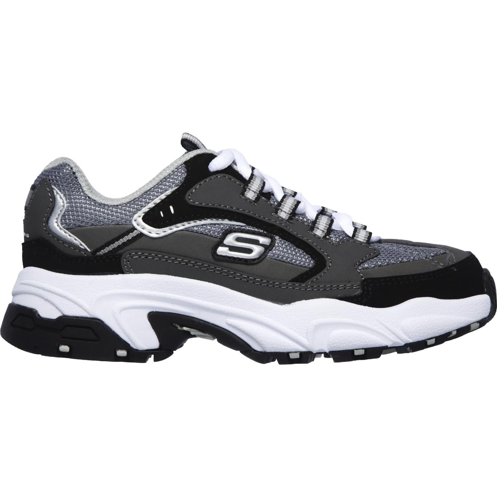 Skechers Stamina-Cutback Lace Up Trainer with Durable Rubber Outsole