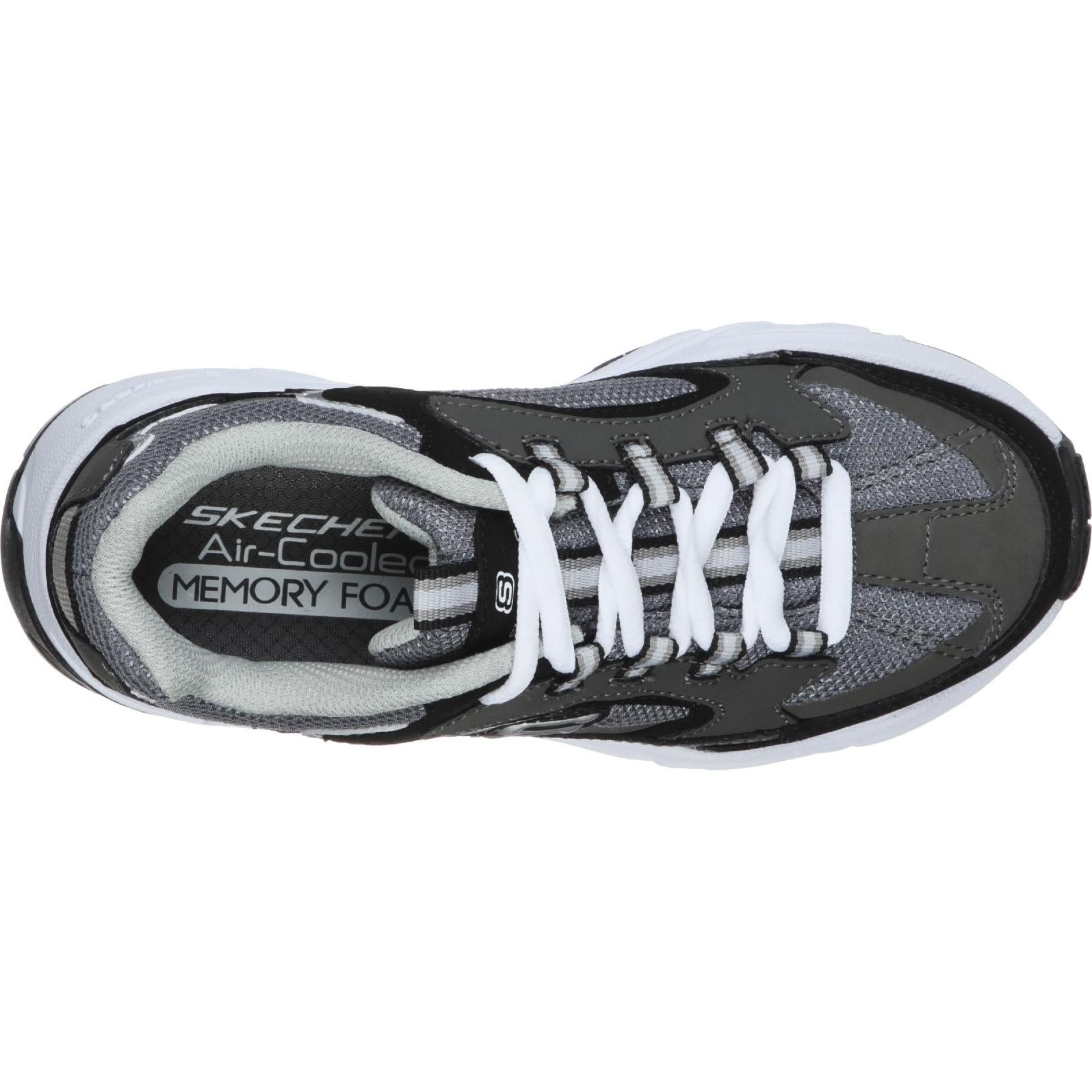 Skechers Stamina-Cutback Lace Up Trainer with Durable Rubber Outsole