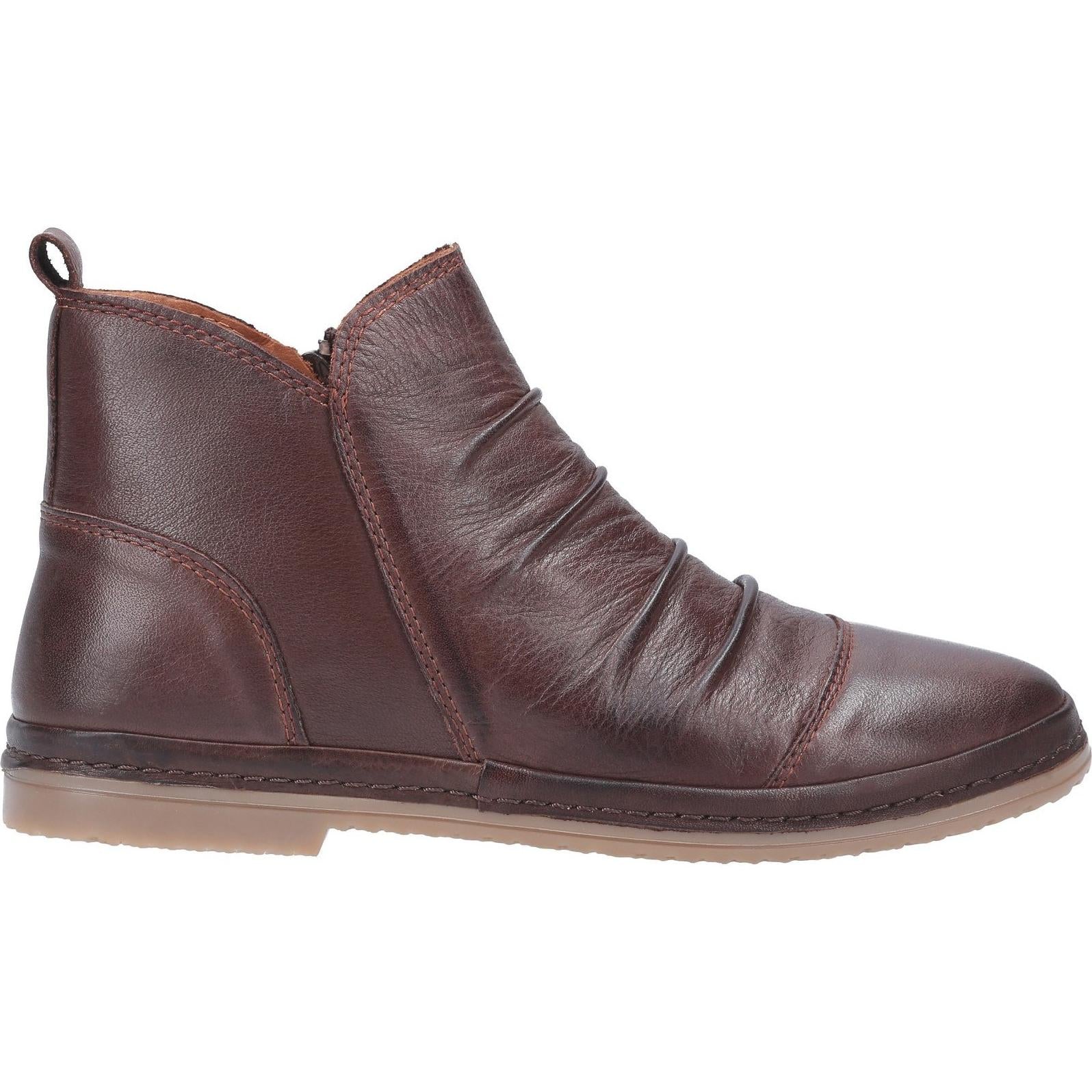 Riva Kefalonia Leather Zip Ankle Boot