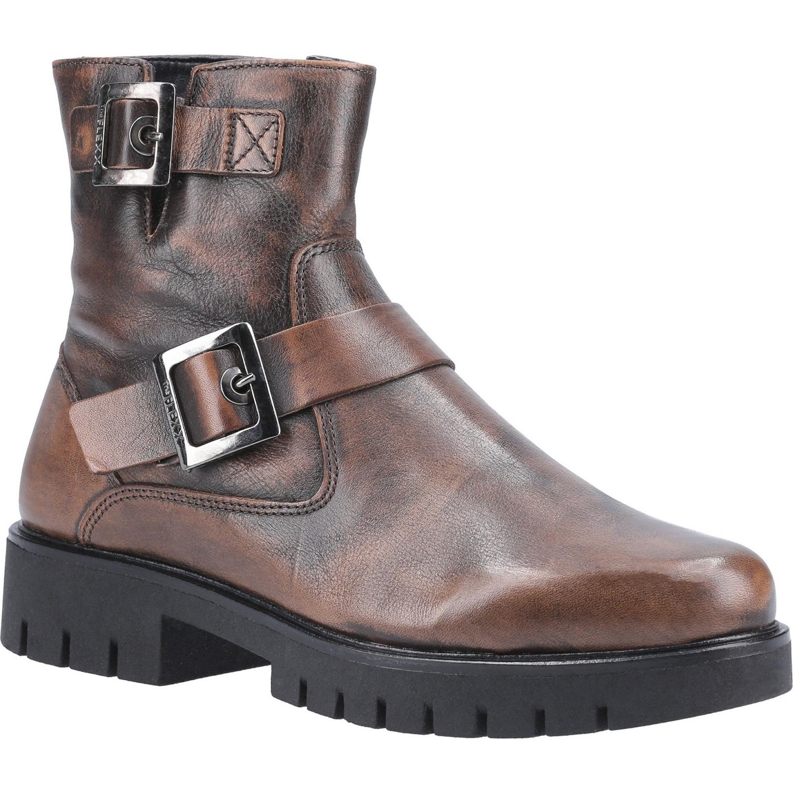 The Flexx High Line Brushed Zip Ankle Boot