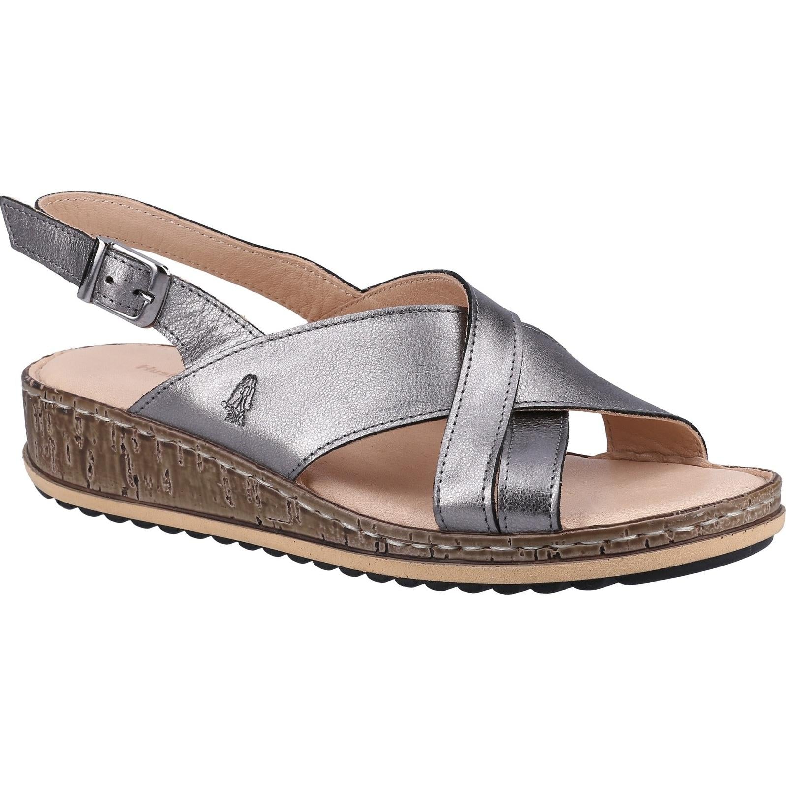 Hush Puppies Elena Cross Over Wedge Sandal