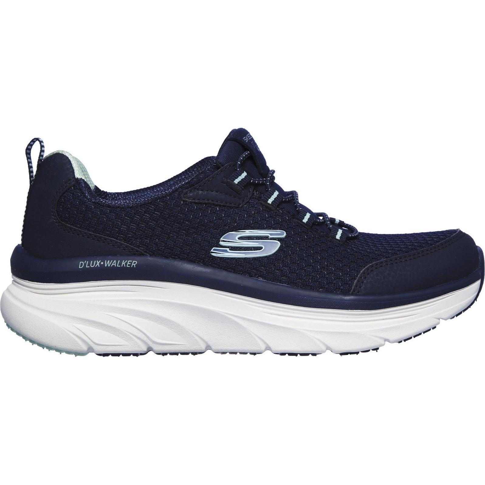 Skechers Relaxed Fit D'Lux Walker Running Vision Slip On Sports Trainers