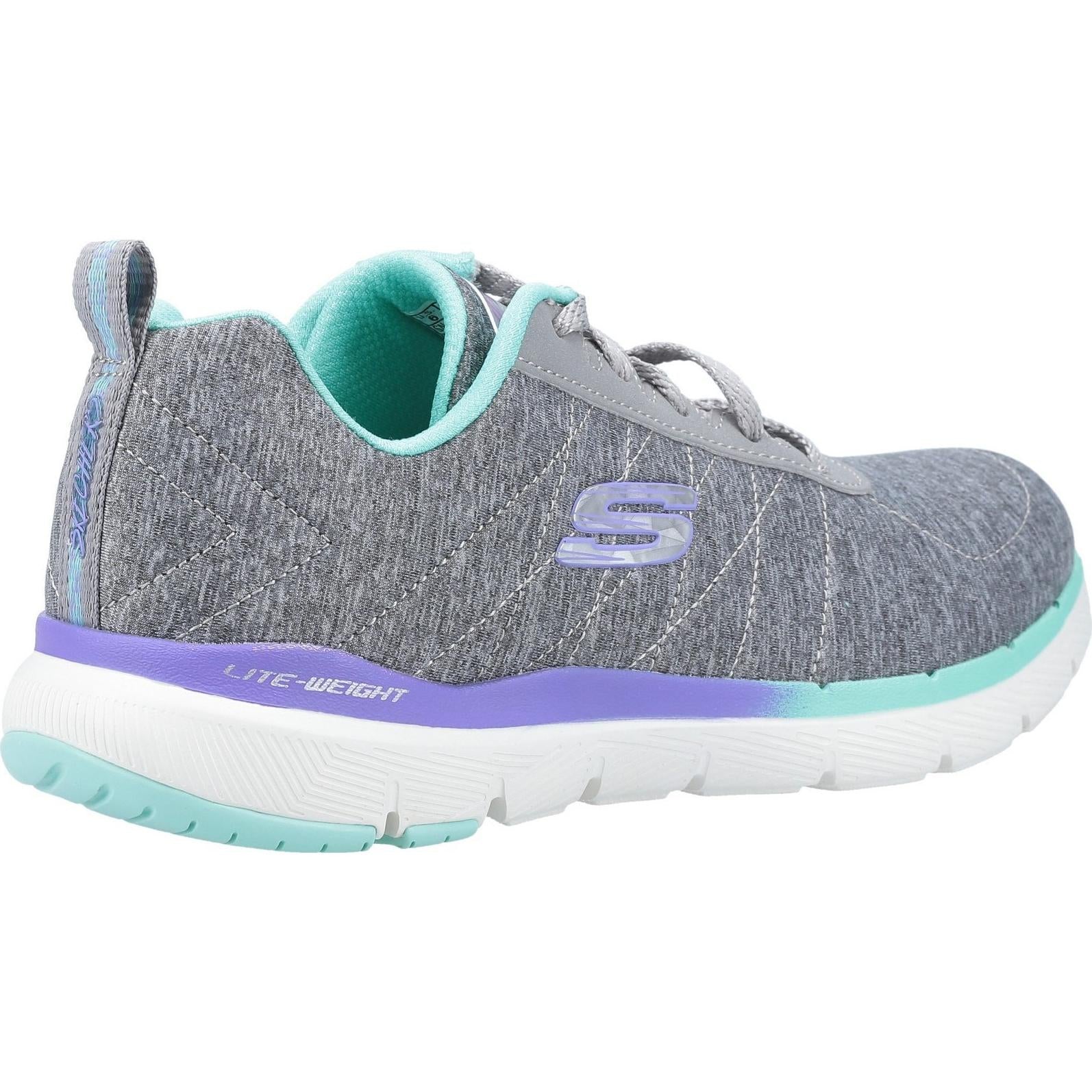 Skechers Flex Appeal 3.0 Fan Craze Lace Up Sports Trainers