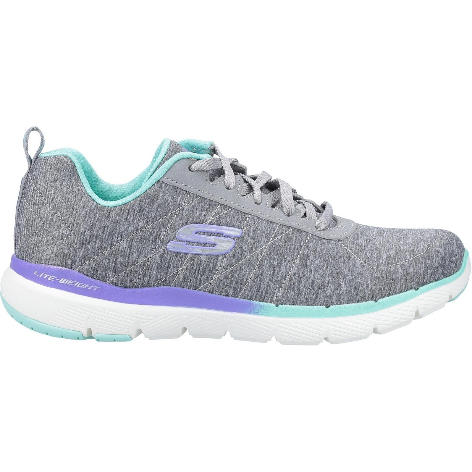 Skechers Flex Appeal 3.0 Fan Craze Lace Up Sports Trainers