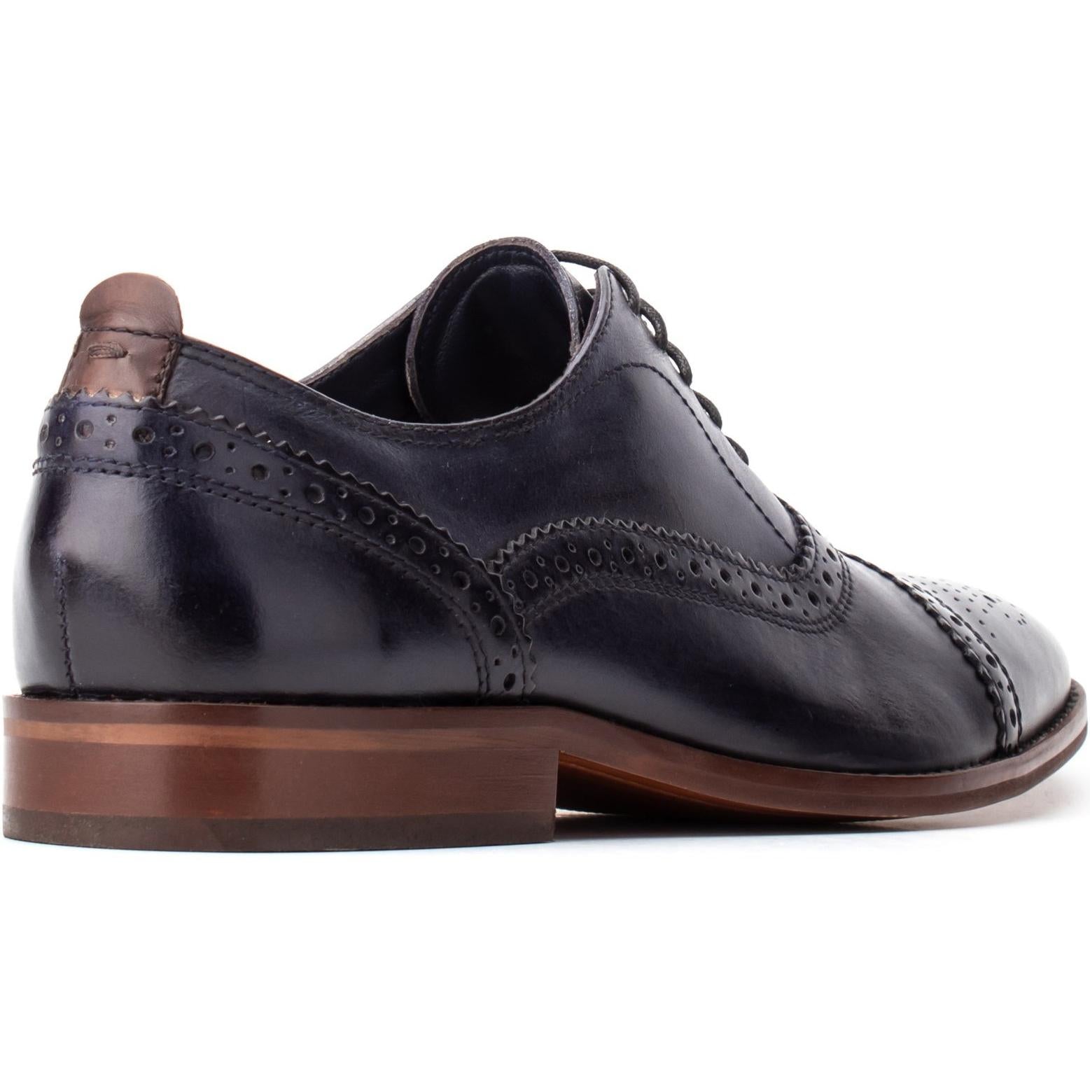 Base London Cast Washed Brogue Shoe