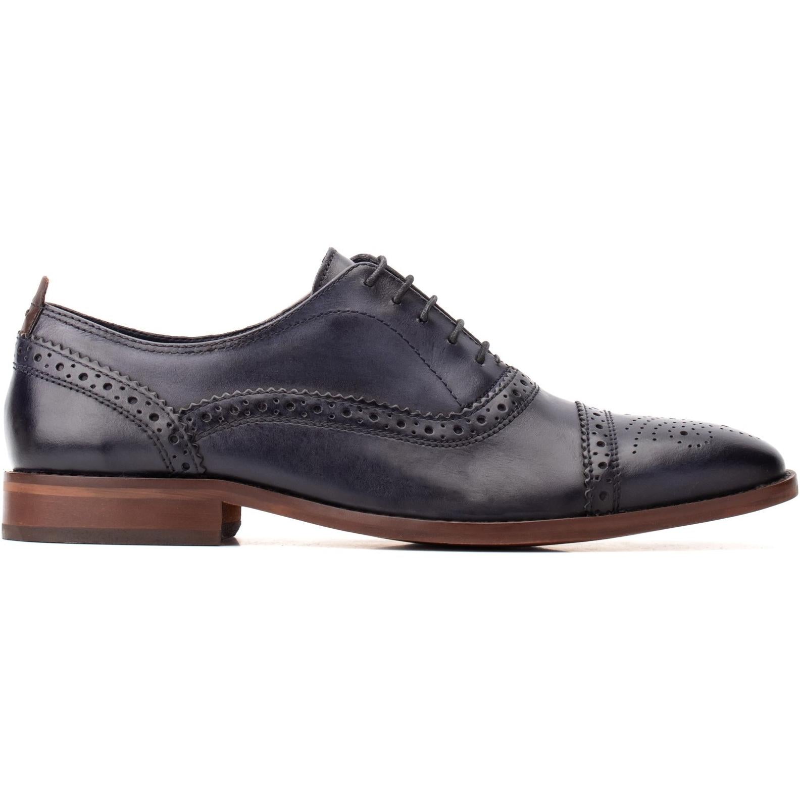 Base London Cast Washed Brogue Shoe