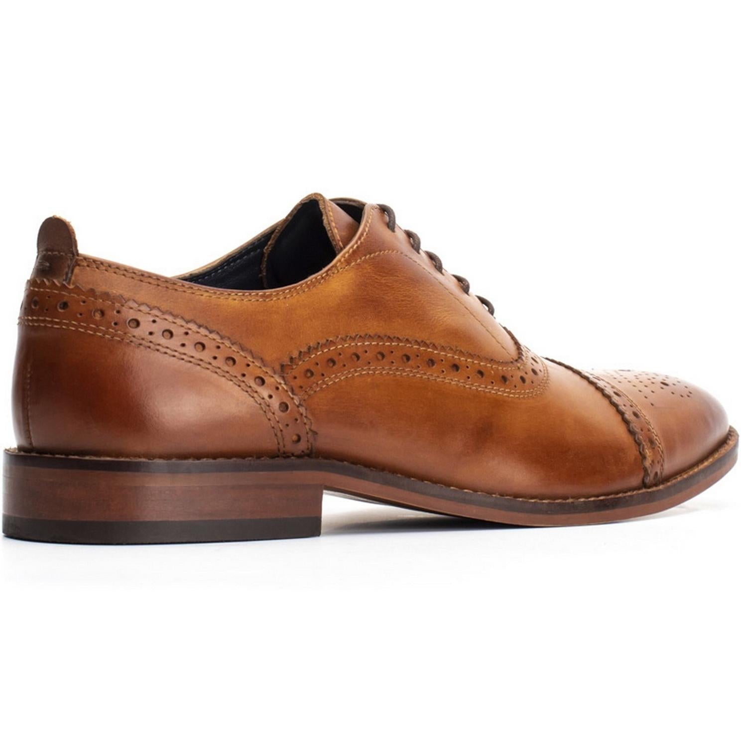 Base London Cast Washed Brogue Shoe