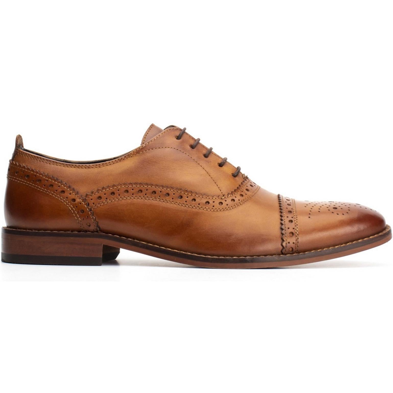 Base London Cast Washed Brogue Shoe