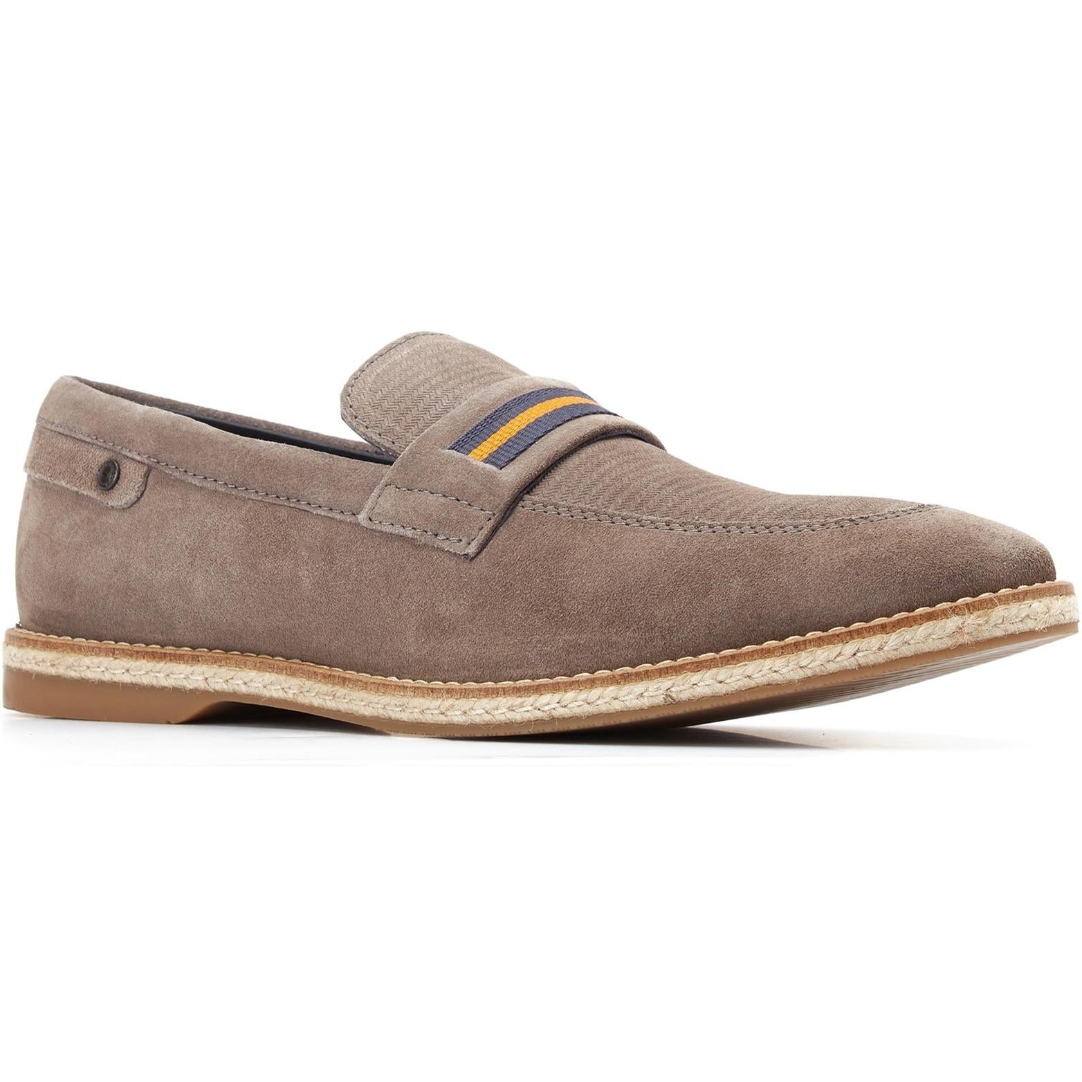 Base London Kinsey Suede Slip On Loafer Shoes