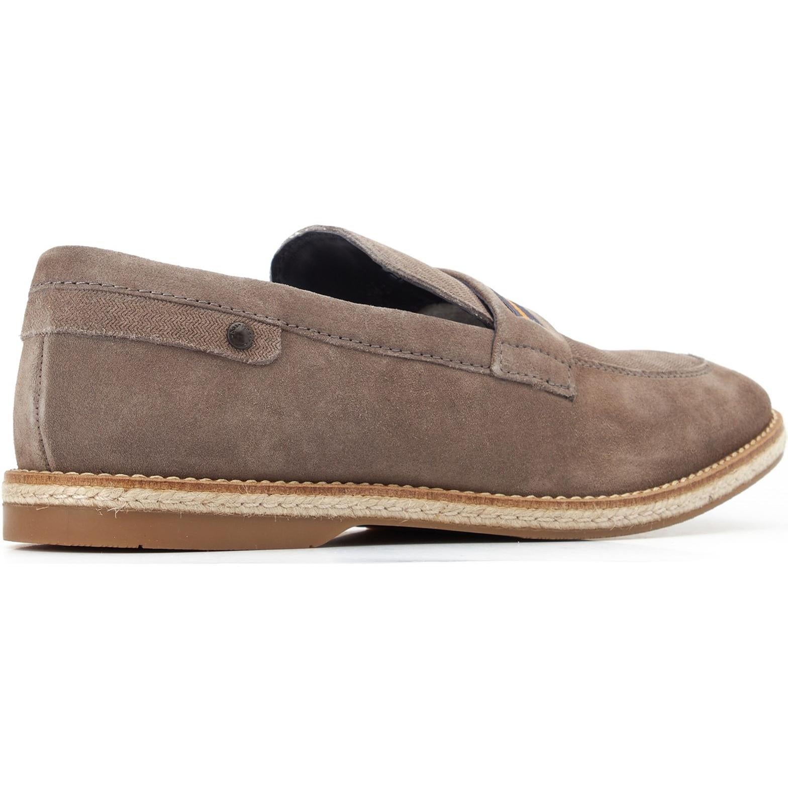 Base London Kinsey Suede Slip On Loafer Shoes